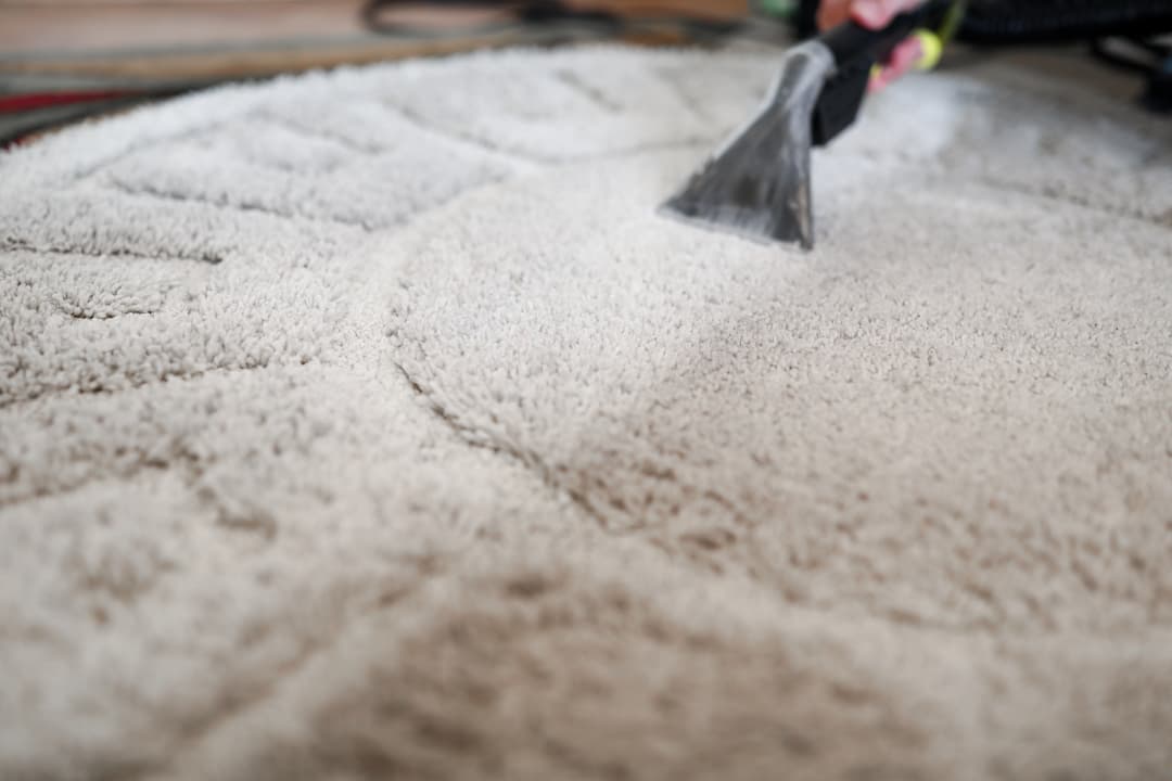 Cleaning a rug
